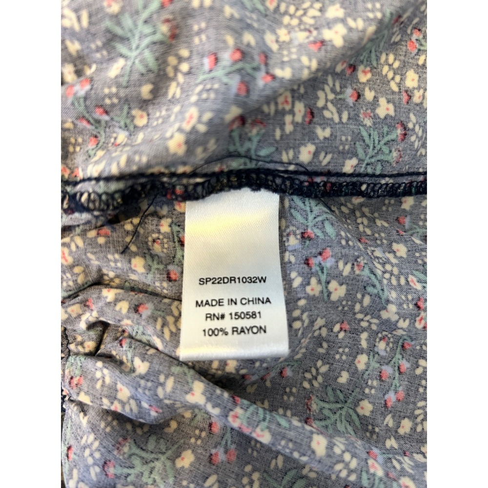 Flag & Anthem Floral Mini Dress Large Tassel Ruffle - Picture 7 of 7